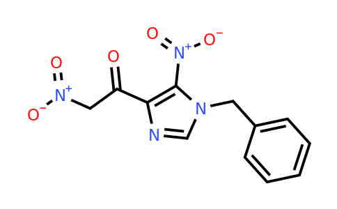 2-Nitro-1-[5-nitro-1-(phenylmethyl)-1H-imidazol-4-YL] ethanone