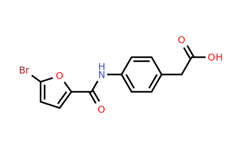 CAS 692290-41-8 | 2-[4-(5-Bromofuran-2-amido)phenyl]acetic acid
