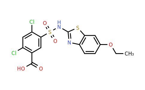 CAS 692745-62-3 | 2,4-dichloro-5-[(6-ethoxy-1,3-benzothiazol-2-yl)sulfamoyl]benzoic acid