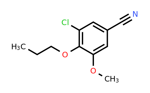 CAS 693804-16-9 | 3-chloro-5-methoxy-4-propoxybenzonitrile