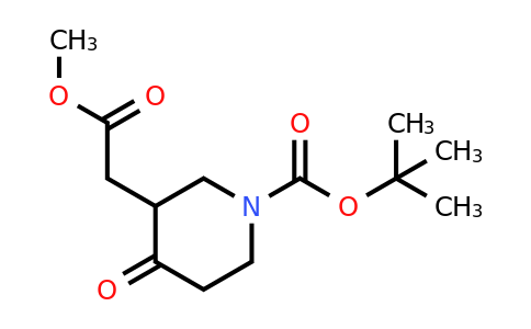 CAS 694450-89-0 | tert-butyl 3-(2-methoxy-2-oxo-ethyl)-4-oxo-piperidine-1-carboxylate
