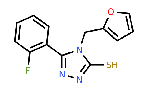 CAS 694460-54-3 | 5-(2-fluorophenyl)-4-[(furan-2-yl)methyl]-4H-1,2,4-triazole-3-thiol