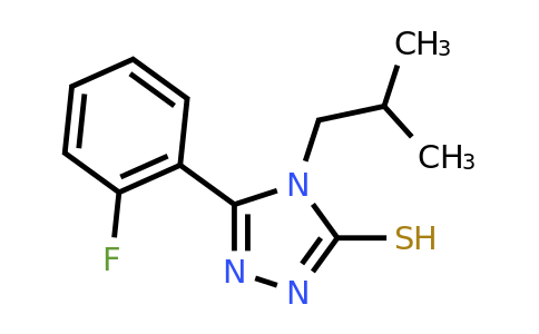 CAS 694472-66-7 | 5-(2-fluorophenyl)-4-(2-methylpropyl)-4H-1,2,4-triazole-3-thiol