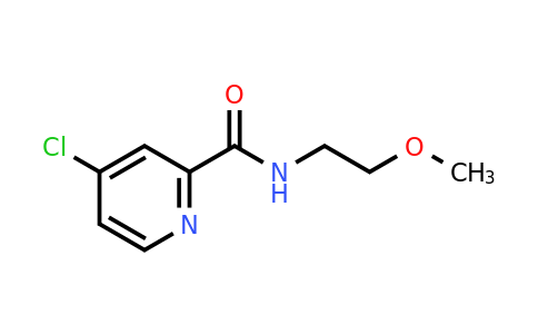 CAS 694499-08-6 | 4-Chloro-N-(2-methoxyethyl)pyridine-2-carboxamide
