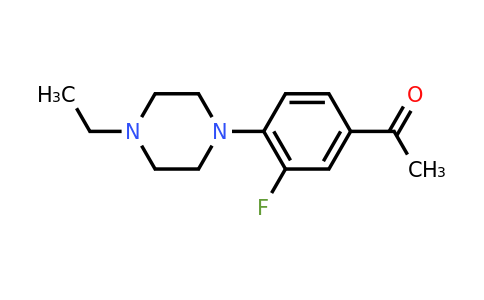CAS 694517-02-7 | 1-[4-(4-ethylpiperazin-1-yl)-3-fluorophenyl]ethan-1-one