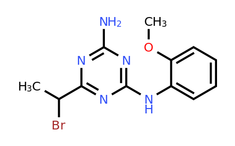 CAS 695204-64-9 | 6-(1-Bromoethyl)-N2-(2-methoxyphenyl)-1,3,5-triazine-2,4-diamine