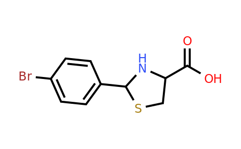 CAS 69570-83-8 | 2-(4-Bromophenyl)-1,3-thiazolane-4-carboxylic acid