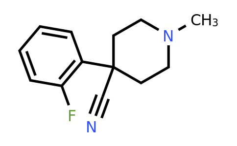 CAS 69584-88-9 | 4-(2-Fluorophenyl)-1-methylpiperidine-4-carbonitrile