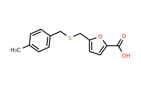 CAS 696648-05-2 | 5-(((4-Methylbenzyl)thio)methyl)furan-2-carboxylic acid