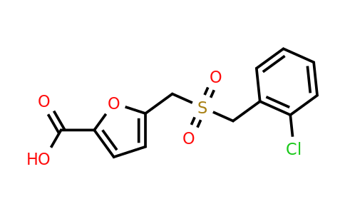 CAS 696648-35-8 | 5-(((2-Chlorobenzyl)sulfonyl)methyl)furan-2-carboxylic acid
