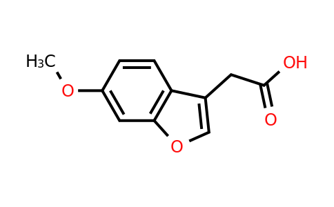 CAS 69716-05-8 | 2-(6-methoxy-1-benzofuran-3-yl)acetic acid