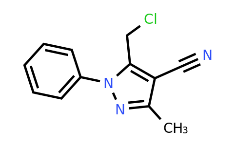 CAS 698367-00-9 | 5-(chloromethyl)-3-methyl-1-phenyl-1H-pyrazole-4-carbonitrile