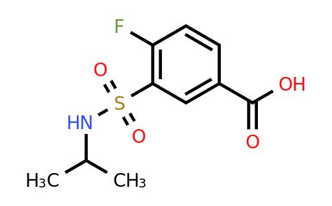 CAS 701272-36-8 | 4-Fluoro-3-[(propan-2-yl)sulfamoyl]benzoic acid