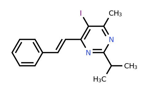CAS 70169-98-1 | (E)-5-Iodo-2-isopropyl-4-methyl-6-styrylpyrimidine