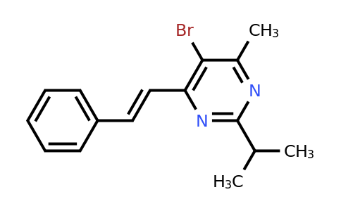 CAS 70169-99-2 | (E)-5-Bromo-2-isopropyl-4-methyl-6-styrylpyrimidine