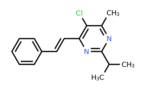 CAS 70170-00-2 | (E)-5-Chloro-2-isopropyl-4-methyl-6-styrylpyrimidine