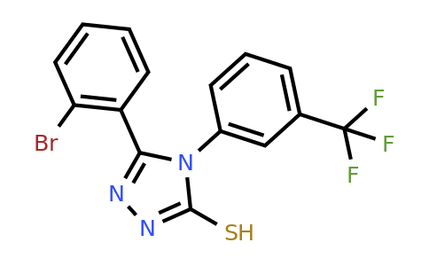 CAS 702646-09-1 | 5-(2-bromophenyl)-4-[3-(trifluoromethyl)phenyl]-4H-1,2,4-triazole-3-thiol