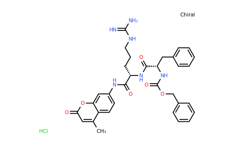 CAS 70382-26-2 | Benzyl ((S)-1-(((S)-5-guanidino-1-((4-methyl-2-oxo-2H-chromen-7-yl)amino)-1-oxopentan-2-yl)amino)-1-oxo-3-phenylpropan-2-yl)carbamate hydrochloride