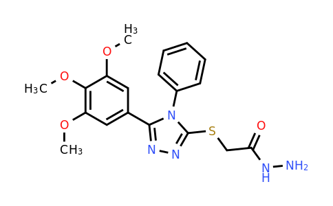CAS 70452-65-2 | 2-{[4-phenyl-5-(3,4,5-trimethoxyphenyl)-4H-1,2,4-triazol-3-yl]sulfanyl}acetohydrazide