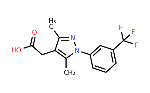 CAS 70597-87-4 | 2-{3,5-dimethyl-1-[3-(trifluoromethyl)phenyl]-1H-pyrazol-4-yl}acetic acid