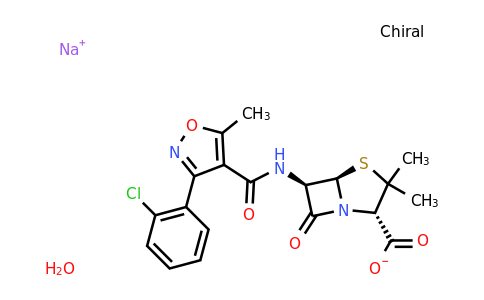 CAS 7081-44-9 | sodium (2S,5R,6R)-6-[3-(2-chlorophenyl)-5-methyl-1,2-oxazole-4-amido]-3,3-dimethyl-7-oxo-4-thia-1-azabicyclo[3.2.0]heptane-2-carboxylate hydrate