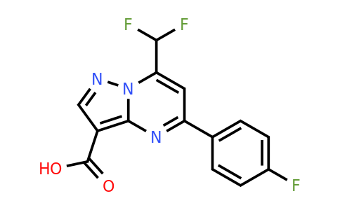CAS 712319-09-0 | 7-(Difluoromethyl)-5-(4-fluorophenyl)pyrazolo[1,5-a]pyrimidine-3-carboxylic acid