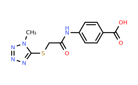 CAS 712344-78-0 | 4-{2-[(1-methyl-1H-1,2,3,4-tetrazol-5-yl)sulfanyl]acetamido}benzoic acid