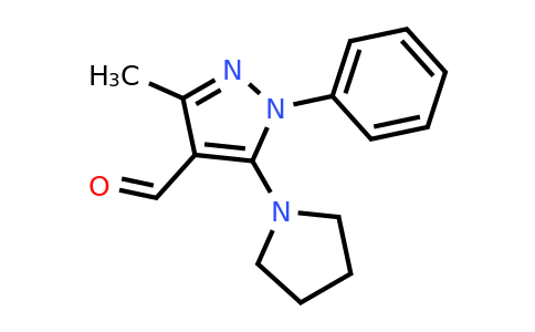 CAS 713496-46-9 | 3-methyl-1-phenyl-5-(pyrrolidin-1-yl)-1H-pyrazole-4-carbaldehyde
