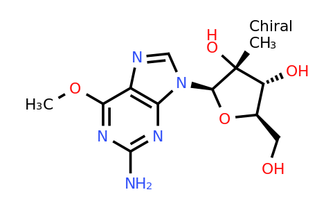 Guanosine, 2'-​C-​methyl-​6-​O-​methyl-