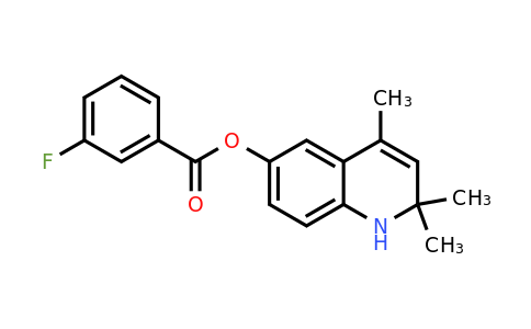 CAS 714278-29-2 | 2,2,4-Trimethyl-1,2-dihydroquinolin-6-yl 3-fluorobenzoate