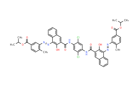 CAS 71566-54-6 | Benzoic acid, 3,3'-[(2,5-dichloro-1,4-phenylene)bis[iminocarbonyl(2-hydroxy-3,1-naphthalenediyl)azo]]bis[4-methyl-, bis(1-methylethyl) ester