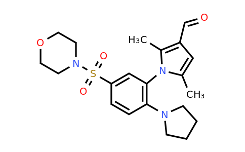 CAS 716373-76-1 | 2,5-dimethyl-1-[5-(morpholine-4-sulfonyl)-2-(pyrrolidin-1-yl)phenyl]-1H-pyrrole-3-carbaldehyde