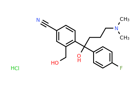 CAS 717133-25-0 | 4-(4-(Dimethylamino)-1-(4-fluorophenyl)-1-hydroxybutyl)-3-(hydroxymethyl)benzonitrile hydrochloride
