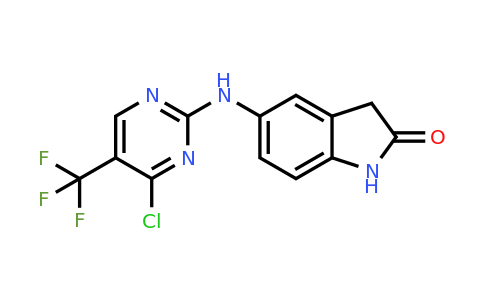 CAS 717907-76-1 | 5-((4-Chloro-5-(trifluoromethyl)pyrimidin-2-yl)amino)indolin-2-one