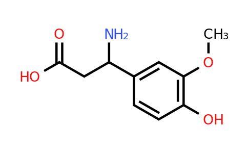 CAS 72076-93-8 | 3-Amino-3-(4-hydroxy-3-methoxyphenyl)propanoic acid