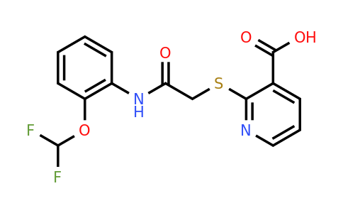 CAS 721406-46-8 | 2-[({[2-(difluoromethoxy)phenyl]carbamoyl}methyl)sulfanyl]pyridine-3-carboxylic acid