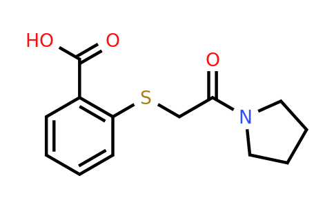 CAS 721406-67-3 | 2-{[2-oxo-2-(pyrrolidin-1-yl)ethyl]sulfanyl}benzoic acid