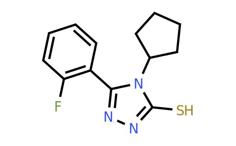 CAS 721407-89-2 | 4-cyclopentyl-5-(2-fluorophenyl)-4H-1,2,4-triazole-3-thiol
