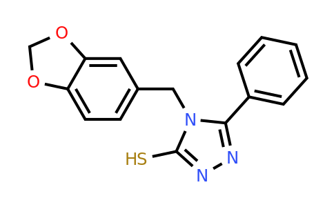 CAS 721408-07-7 | 4-[(1,3-dioxaindan-5-yl)methyl]-5-phenyl-4H-1,2,4-triazole-3-thiol
