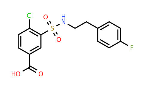 CAS 721414-47-7 | 4-chloro-3-{[2-(4-fluorophenyl)ethyl]sulfamoyl}benzoic acid