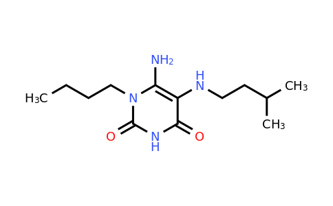 CAS 721415-01-6 | 6-amino-1-butyl-5-[(3-methylbutyl)amino]-1,2,3,4-tetrahydropyrimidine-2,4-dione