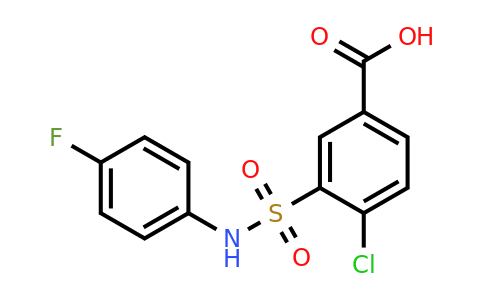 CAS 721415-29-8 | 4-Chloro-3-(N-(4-fluorophenyl)sulfamoyl)benzoic acid