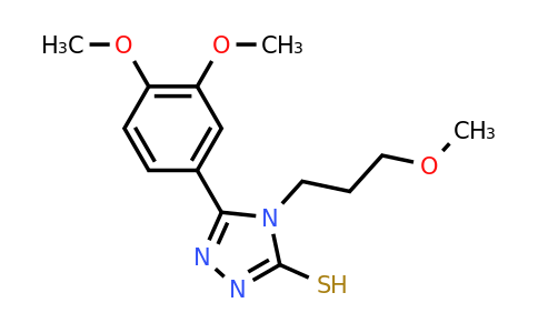 CAS 721415-74-3 | 5-(3,4-dimethoxyphenyl)-4-(3-methoxypropyl)-4H-1,2,4-triazole-3-thiol
