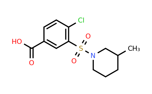 CAS 721418-04-8 | 4-chloro-3-[(3-methylpiperidin-1-yl)sulfonyl]benzoic acid