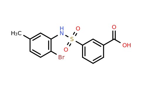 CAS 721418-18-4 | 3-[(2-bromo-5-methylphenyl)sulfamoyl]benzoic acid