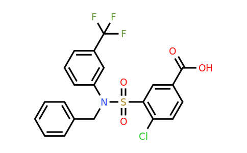CAS 721418-23-1 | 3-{benzyl[3-(trifluoromethyl)phenyl]sulfamoyl}-4-chlorobenzoic acid