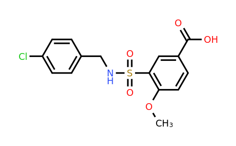 CAS 721418-28-6 | 3-{[(4-chlorophenyl)methyl]sulfamoyl}-4-methoxybenzoic acid