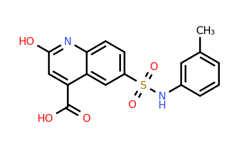 CAS 721418-33-3 | 2-hydroxy-6-[(3-methylphenyl)sulfamoyl]quinoline-4-carboxylic acid