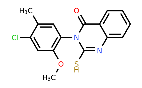 CAS 721893-52-3 | 3-(4-chloro-2-methoxy-5-methylphenyl)-2-sulfanyl-3,4-dihydroquinazolin-4-one