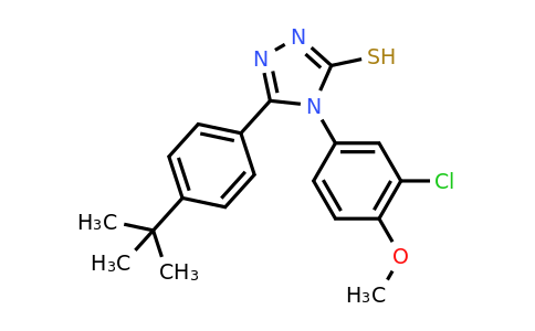CAS 721903-46-4 | 5-(4-tert-butylphenyl)-4-(3-chloro-4-methoxyphenyl)-4H-1,2,4-triazole-3-thiol